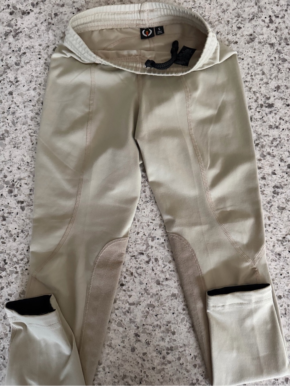 Kerrits Girls Tan Riding Tights - Lightweight Equestrian Pants